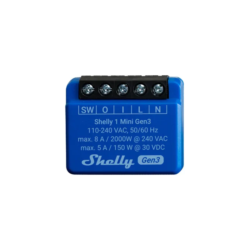 Shelly 1 Mini Gen3 Controller, WiFi/Bluetooth